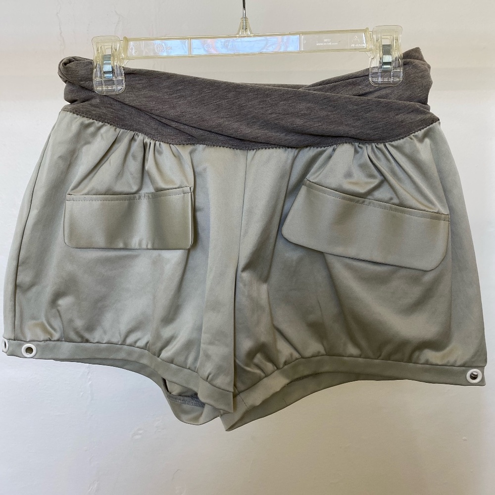 Silver Short with Pocket Details
